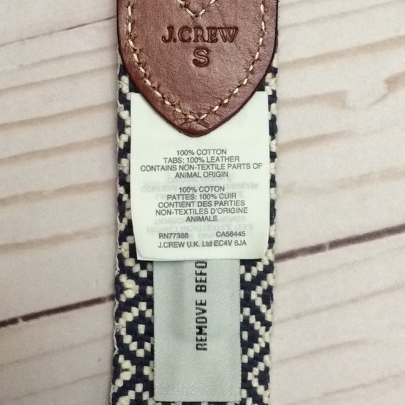 J. Crew Cotton & Leather Belt - Picture 7 of 10